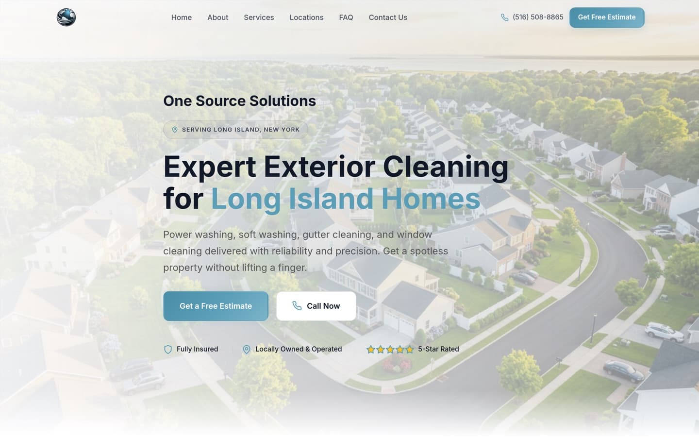 One Source Solutions website homepage